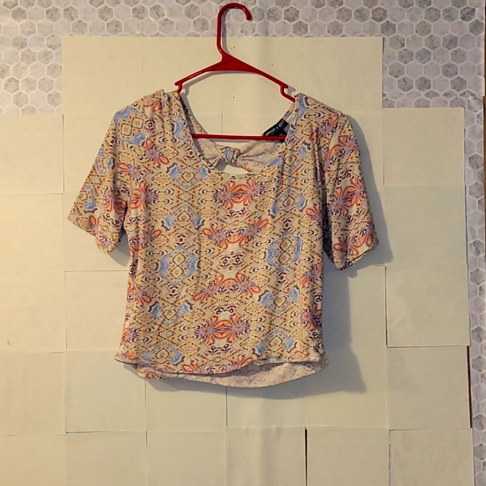 About a girl floral /heart printed blouse